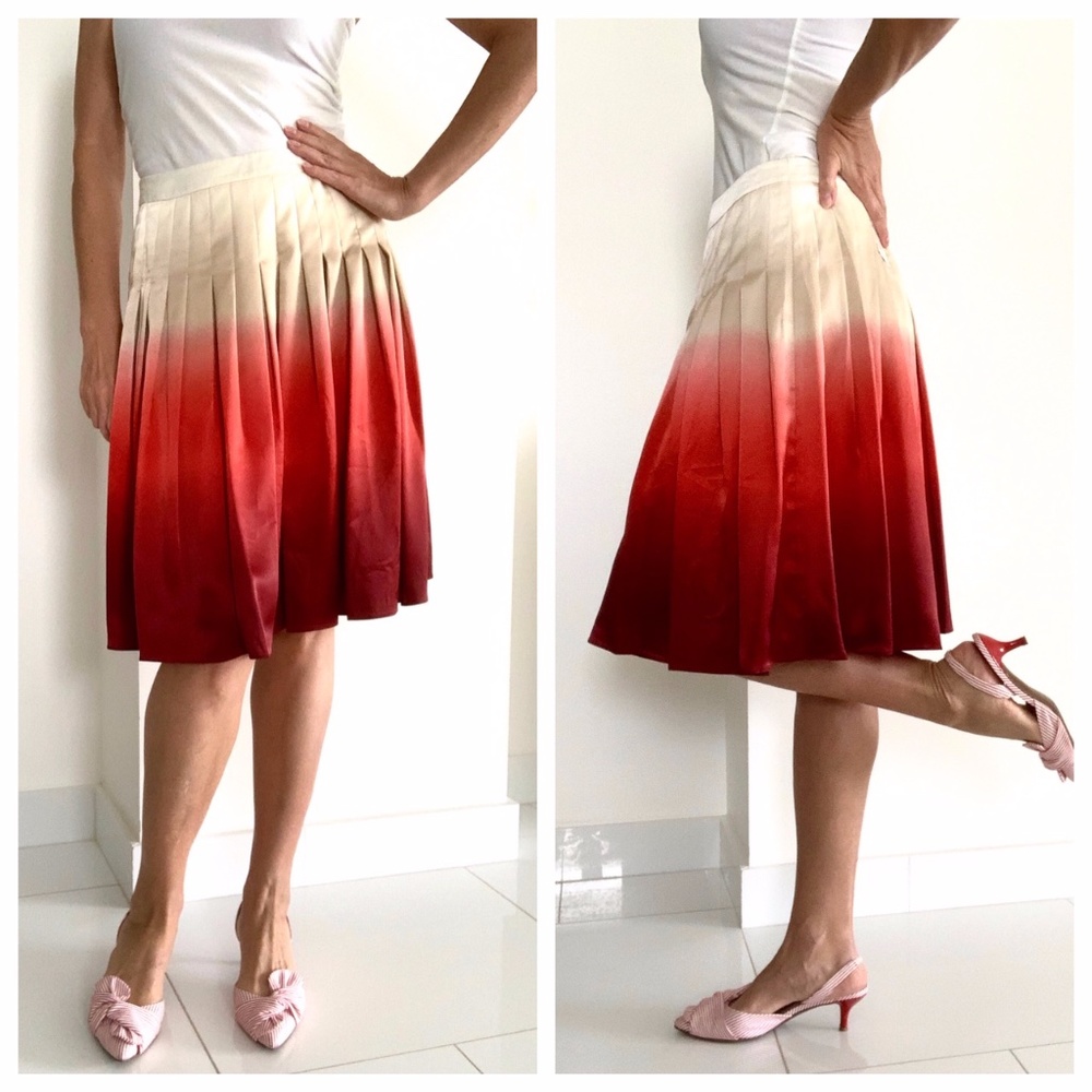 NEW EVELYN WOMEN's SKIRT FIRE ISLAND SILK Size 4